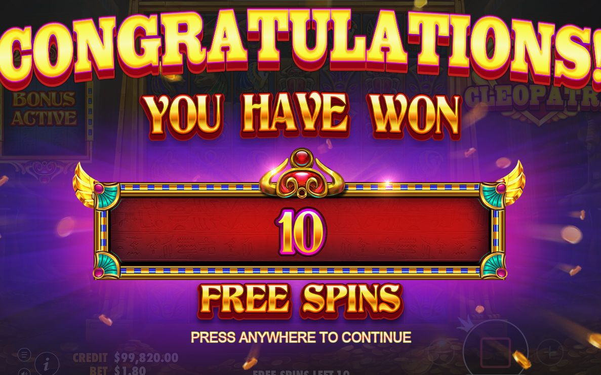 Free Spins-rundan i gång på spelplanen